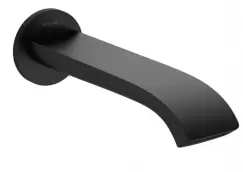 Pipa cada baie cu montaj in perete, culoare negru mat Hansgrohe Vivenis 75410670 imagine