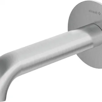 Pipa de scurgere pentru cada si lavoar, montaj incastrat, otel periat, Deante Silia imagine