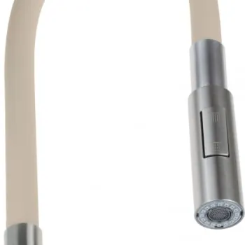 Pipa flexibila pentru baterie bucatarie, cu 2 functii, bej, Deante Luno imagine