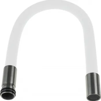 Pipa flexibila pentru baterie bucatarie Deante Luno alb inox imagine