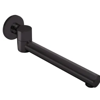 Pipa mobila rotunda Inula, pentru baterie incastrata, 244 mm, 1 2  , negru imagine
