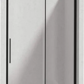 Profil pentru usa cabina de dus, incastrata, negru mat, 195 cm, Sistem Prizma imagine