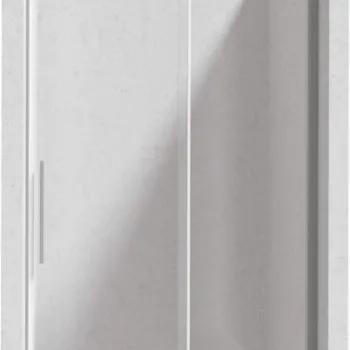 Profil pentru usa cabina de dus, incastrata, otel slefuit, 195 cm, Sistem Prizma imagine