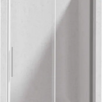 Profil pentru usa cabina de dus, incastrata, otel slefuit, 195 cm, Sistem Prizma imagine