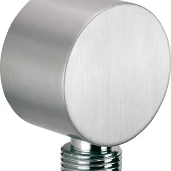 Racord unghiular rotund, pentru furtun de dus, 50x28 mm, otel, Deante Cascada imagine