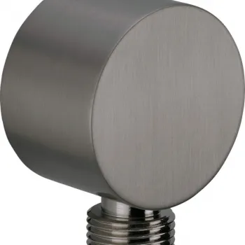 Racord unghiular rotund, pentru furtun de dus, 50x28 mm, titan, Deante Cascada imagine