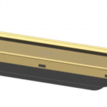 Rigola liniara de dus cu gratar din inox 800 mm, optiune scurtare, auriu lucios, Hansgrohe RainDrain Flex imagine