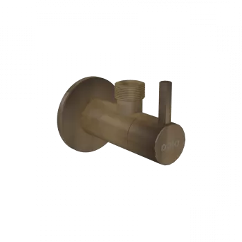 Robinet coltar rotund bronz antic cu filtru 1 2 A 1 2 Alcadrain ARV003-ANTIC imagine