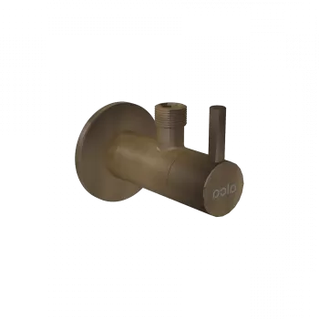 Robinet coltar rotund bronz antic cu filtru 1 2 A 3 8 Alcadrain ARV001-ANTIC imagine