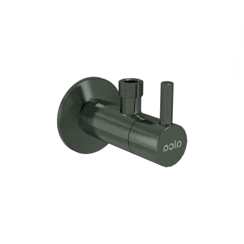 Robinet coltar rotund gun metal lucios cu filtru 1 2 A 3 8 Alcadrain ARV001-GM-P imagine