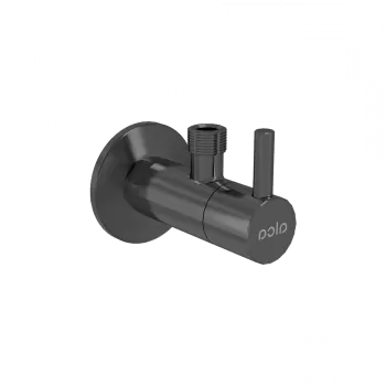 Robinet coltar rotund gun metal mat periat cu filtru 1 2 A 3 8 Alcadrain ARV001-GM-B imagine