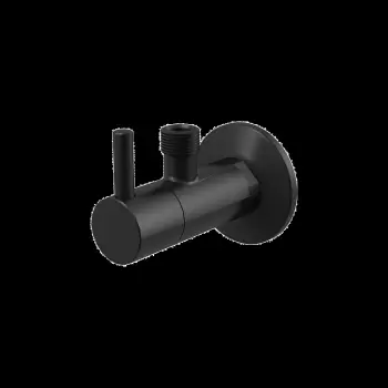 Robinet coltar rotund negru mat cu filtru 1 2 3 8 Alcadrain ARV001-BLACK imagine