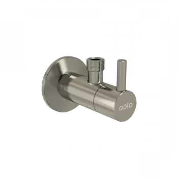 Robinet coltar rotund nichel mat periat cu filtru 1 2 A 3 8 Alcadrain ARV001-N-B imagine