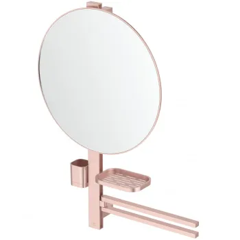 Set accesorii baie pentru lavoar Ideal Standard Alu+ rose mat 80 cm, oglinda fixa imagine