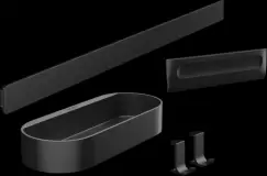 Set accesorii cabina de dus culoare negru mat Hansgrohe WallStoris 27967670 imagine