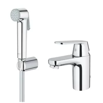 Set baterie lavoar cu dus igienic Eurosmart Cosmopolitan Hygienica Grohe imagine