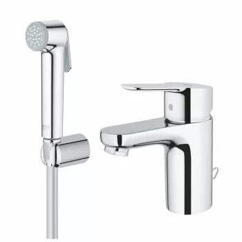 Set baterie lavoar cu dus igienic Grohe BauEdge Hygienica S imagine