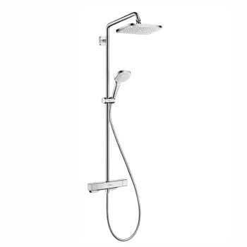 Set coloana de dus cu baterie termostatata culoare crom Hansgrohe, Croma E 280 imagine