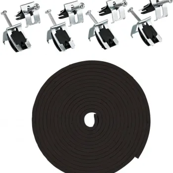 Set de montare pentru chiuveta de bucatarie, cu cleme si banda, Deante imagine