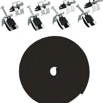 Set de montare pentru chiuveta de bucatarie, cu cleme si banda, Deante imagine