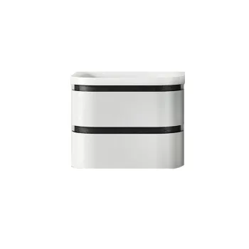Set dulap baie cu lavoar inclus KolpaSan Vittoria 60 cm, alb mat imagine