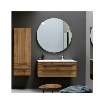 Set mobilier baie cu lavoar inclus, 81 cm, stejar natur, KolpaSan Malaya imagine