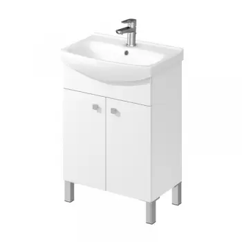 Set mobilier baie cu lavoar si dulap cu 2 usi Cersanit, Sati imagine