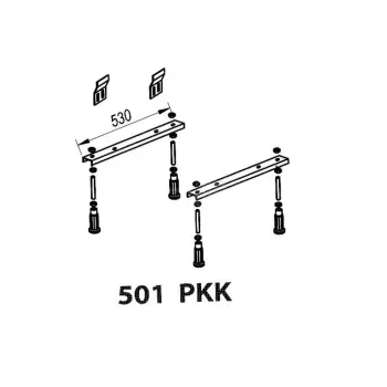 Set picioare pentru cada Kolpasan imagine