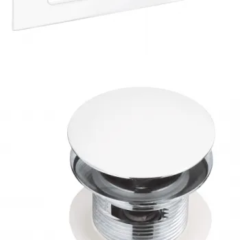 Set ventil click-clack si preaplin pentru cada alb Deante imagine