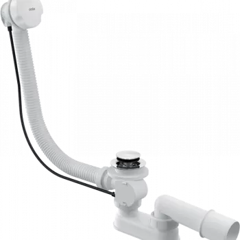 Sifon cada baie automat cu ventil, dop plastic alb O70 mm preaplin Alcadrain A51BM-120 imagine
