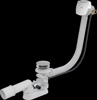 Sifon cada baie cu hidromasaj, ventil si alimentare prin preaplin Alcadrain A566-273133 imagine