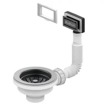 Sifon chiuveta bucatarie cu preaplin culoare antracit Alveus Monarch imagine