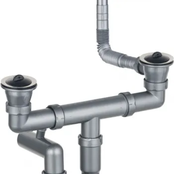Sifon chiuveta inox doua cuve Deante, cu preaplin imagine