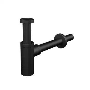 Sifon metalic negru pentru lavoar, Alcaplast imagine
