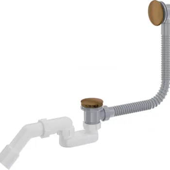 Sifon pentru cada, click-clack, bronz periat, Deante imagine