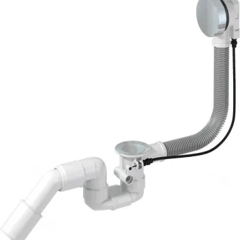 Sifon pentru cada, cu dop automat, crom, Deante imagine