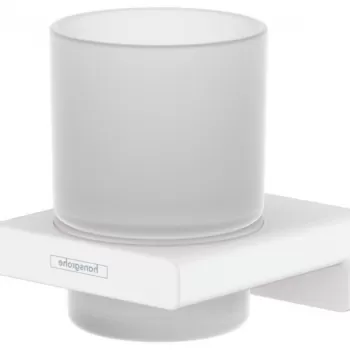 Suport pahar periute de dinti culoare alb mat Hansgrohe AddStoris 41749700 imagine