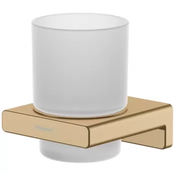 Suport pahar periute de dinti culoare bronz periat Hansgrohe AddStoris 41749140 imagine