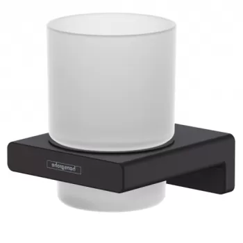 Suport pahar periute de dinti culoare negru mat Hansgrohe AddStoris 41749670 imagine