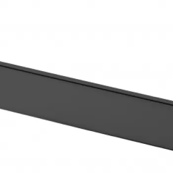 Suport prosop baie culoare negru, 300 mm, Deante Round imagine