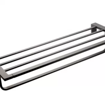 Suport prosop baie FDesign Piazza, 60 cm, negru mat imagine