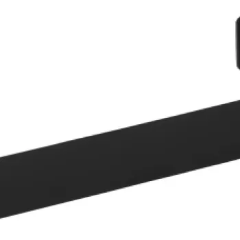 Suport prosop baie negru mat 30 cm Deante Mokko imagine