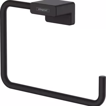 Suport prosop baie, negru mat, Hansgrohe AddStoris imagine