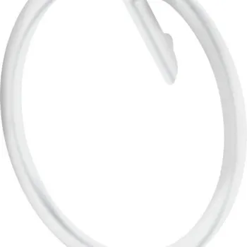 Suport prosop baie, rotund, alb mat, Deante Silia imagine