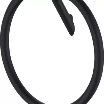 Suport prosop baie rotund culoare negru Deante Silia imagine