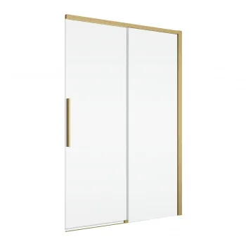 Usa culisanta de dus in nisa, 1600 mm, auriu periat, doua elemente, Ronal Oriana imagine