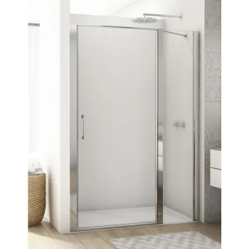 Usa de dus batanta 120 x 200, crom, cu sticla 6 mm, SanSwiss Divera imagine