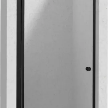 Usa de dus, batanta, sticla 6mm, 60x200 cm, profil negru, Deante Kerria Plus imagine