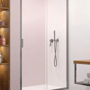 Usa de dus culisanta pentru nisa Radaway Alienta DWJ 100x190 cm, crom, sticla 5 mm imagine