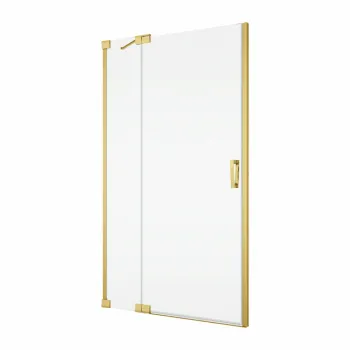 Usa dus batanta 100x200 cm cu segment fix Sanswiss Cadura auriu lucios deschidere dreapta imagine